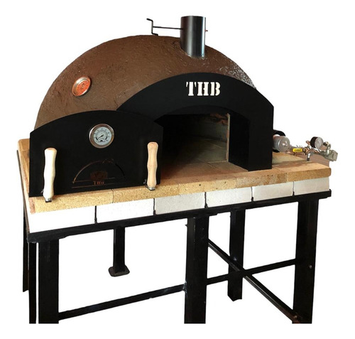 Puerta Para Horno De Barro Con Frente Y Tapa De Apoyo Thb