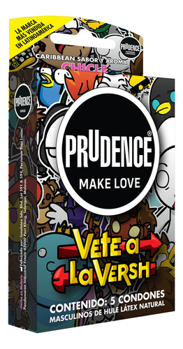 Condones de Látex Prudence Sabor Chicle 5 Condones Lubricados