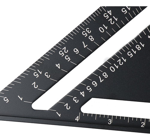 Urjumpea 7 Institución Regla Triangular De Techo 90 ° Ruler