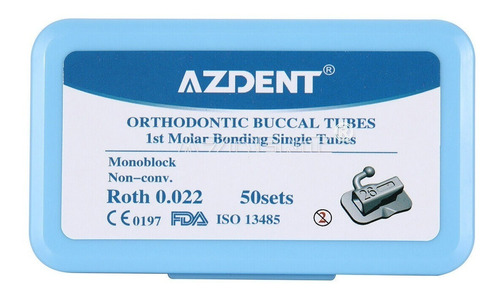 Tubo  1 Er Molar  Ortodoncia Azdent X  200 Piezas Inf/ Sup