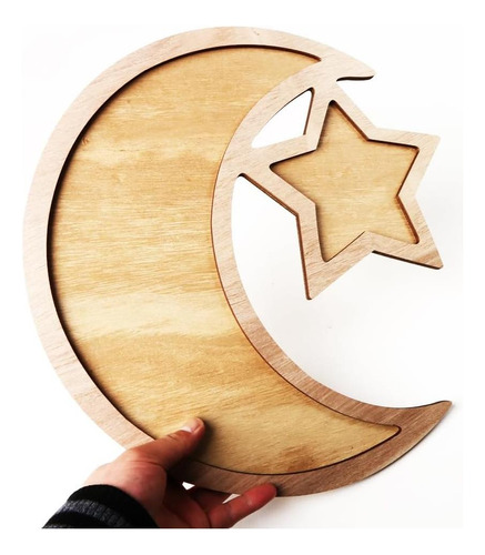 Kymy Wooden Eid Mubarak Posters, Bandeja De De De
