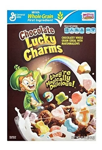 Lucky Charms Chocolate - Cereal with Marshmallows (340g) : :  Alimentación y bebidas