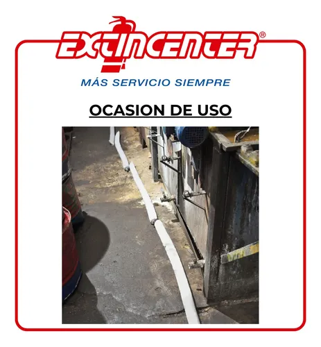 Barrera Absorbente Control Líquidos Derrames Hidrocarburos
