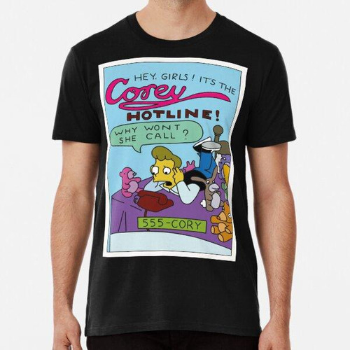 Remera  Corey Funny The Simpsons Inspired Magazine De Dibujo