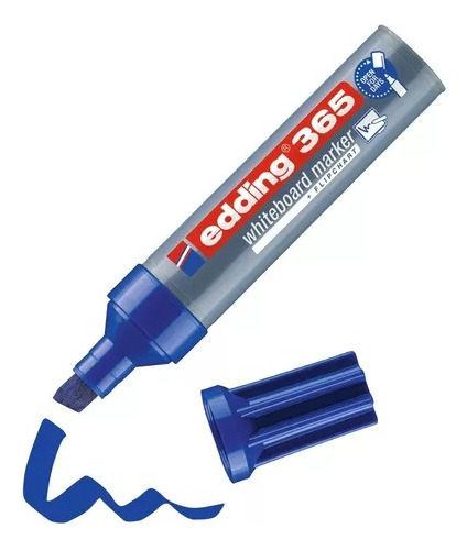 Marcador Borrable Recargable Edding 365 Pack X10 Unidades Color 10 Azules