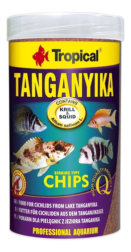 Alimento Para Ciclidos Tanganyika Con Krill En Chips  130gr