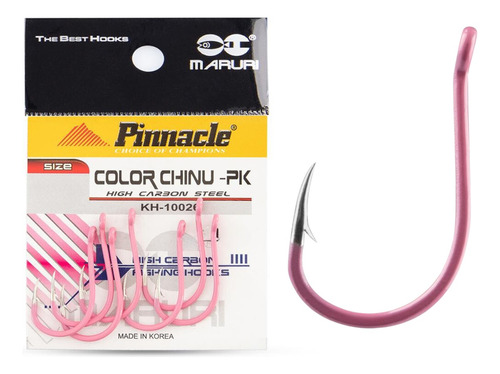 Anzol Pinnacle Maruri Chinu Pink Rosa N°4 Com 10 Unidades