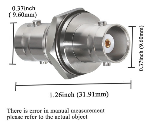 Conector Coaxial Hembra Bnc Femenino De Tuolink A Bnc, De