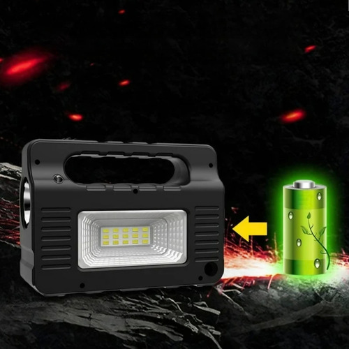 Sistema De Iluminación Con Panel Solar Radio Focos Linterna Aleatorio