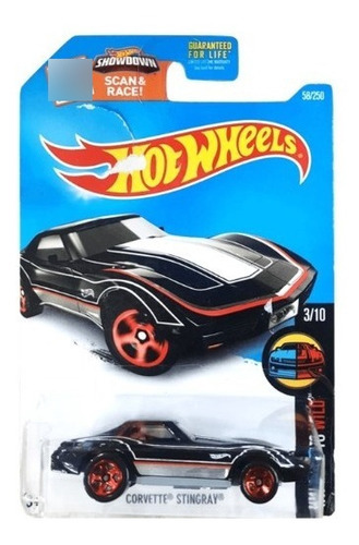 Hot Wheels - Corvette  Stingray - Hw Mild To Wild Color Negro