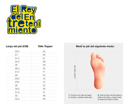 Imagen 5 de 5 de Topper Calzado Deportivo Championes Running Hombre - El Rey