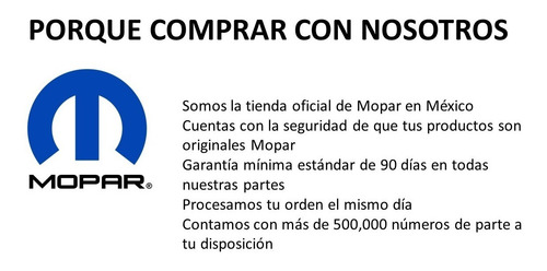 Grapas Universal Jeep Wrangler 1998 2.5l Mopar