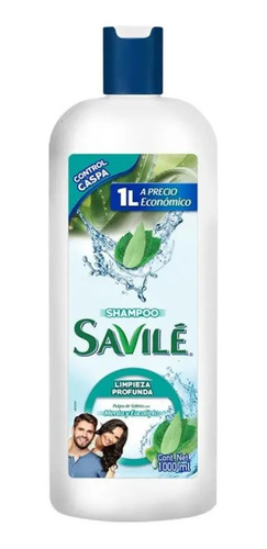 Shampoo Savilé Control Caspa Menta Y Eucalipto 1000 Ml