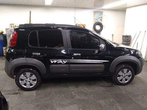Imagem 4 de 14 de Fiat Uno Way Evo 1.0 8v Flex 4p Completo 2011 Preto