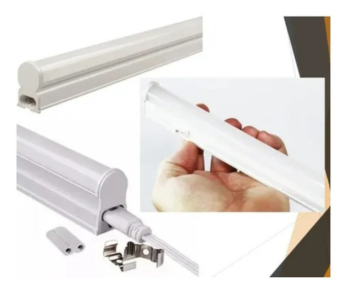 Imagen 7 de 7 de Liston Tubo Led Integrado Interconectable Alacena 9w 57cm