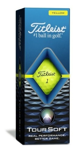 Golf Center Pelotas Titleist Tour Soft Amarilla Tubo X 3