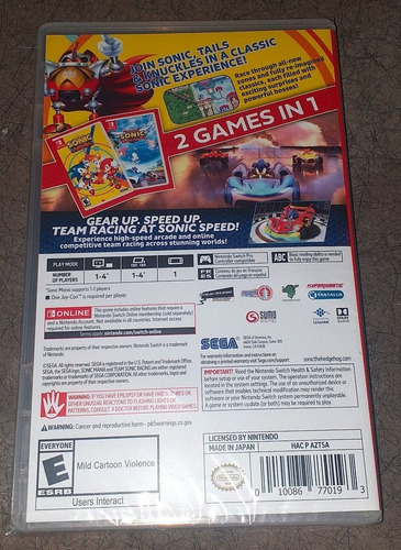 sonic mania team sonic racing double pack sonic mania team sonic racing double pack