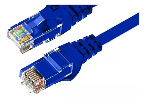 Cable Ethernet Rj45 Azul Rollo 30 Metros Categoria 5