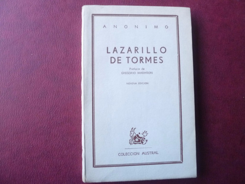 Lazarillo De Tormes Anonimo Espasa Calpe Prologo Marañon