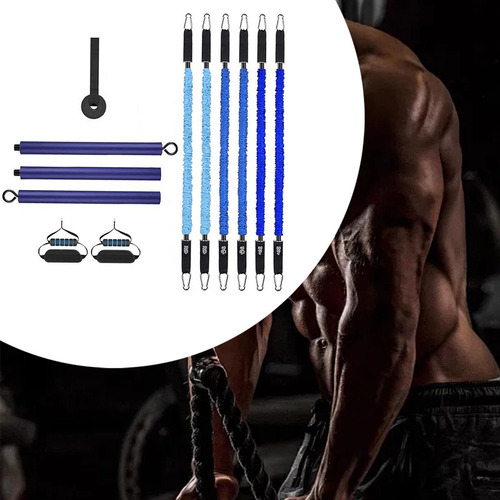 Kit De Barra De Pilates Con Bandas Elásticas De La Puerta