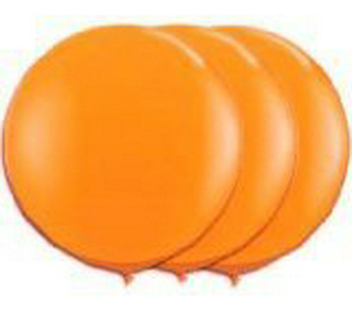 Tuftex 36 Pulgadas Gigantes Redondas Globos De Látex Naranja