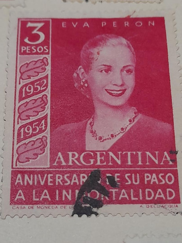 Estampilla               Eva Perón                 0641   A3