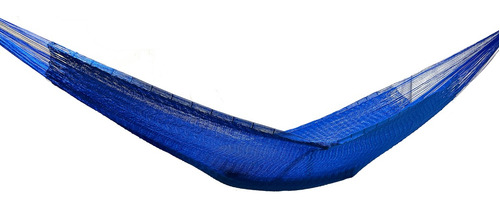 Imagen 2 de 6 de Hamaca Yucateca Artesanal Premium Azul