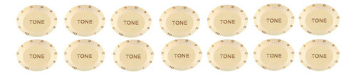 Kit Com 14 Knobs Tone Creme Vintage P/ Guitarra