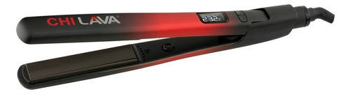 Plancha de cabello CHI Lava Ceramic Hairstyling Iron Pro negra y roja 125V/250V