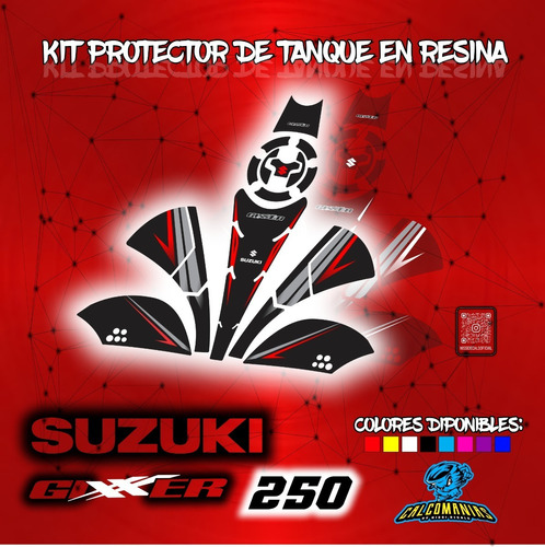 Calcomanias Protector De Tanque Susuki Gixxer 250
