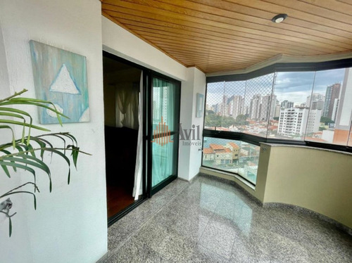 Imagem 2 de 15 de Apartamento Com 4 Dormitórios Para Alugar, 138 M² Por R$ 7.500,00/mês - Tatuapé - São Paulo/sp - Av5842