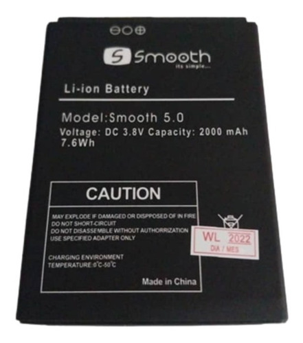 Bateria Smooth 5.0 Nueva Original Y Con Garantia