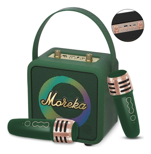 Moreka 392+ Altavoz Bluetooth Karaoke Led Portátil Bajo