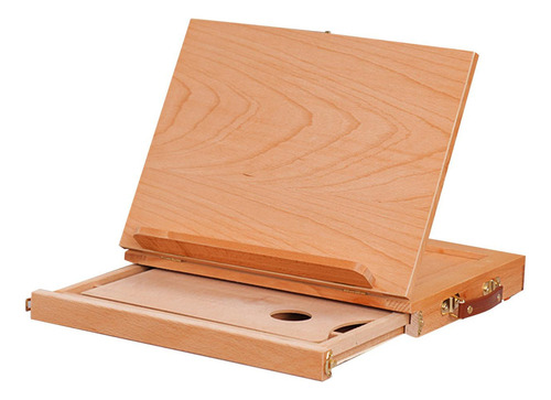 Ly Caballete De Madera En Caja Para Bocetos De Escritorio, S