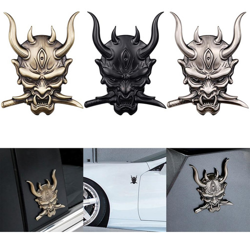 Samurai Japones Calcas Personalizadas Vehiculo 3 Piezas
