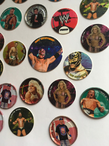 21 Tazos Wwe Sabritas Año 2009 Y 2013 Originales (Usado)