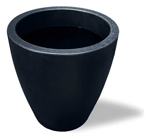 Maceta Plastico Redonda Con Drenaje, Resistente, 43 X 40 Cm Color Negro