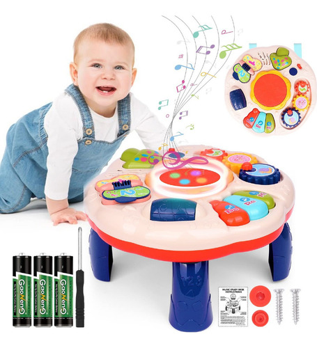 Mesa Didactica Para Bebes Con Luces Sonidos Colores Estimula