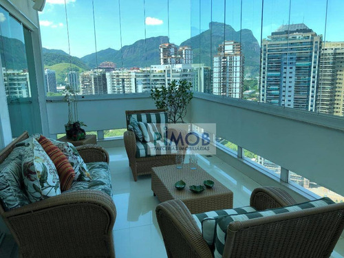 Imagem 11 de 30 de Cobertura Com 5 Quartos, 1147 M² - Venda Por R$ 13.000.000 Ou Aluguel Por R$ 24.000/mês - Barra Da Tijuca - Rio De Janeiro/rj - Co0115