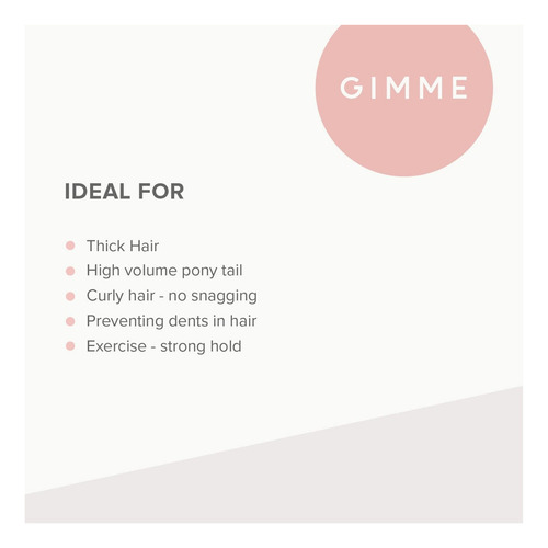 Gimme Bandas Pelo Gruesas Sin Daño, Microfibra Elástica