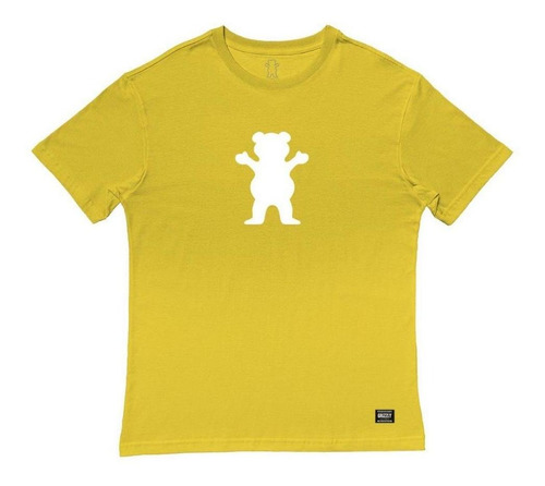 Camiseta Grizzly Og Bear Tee Masculina Amarelo