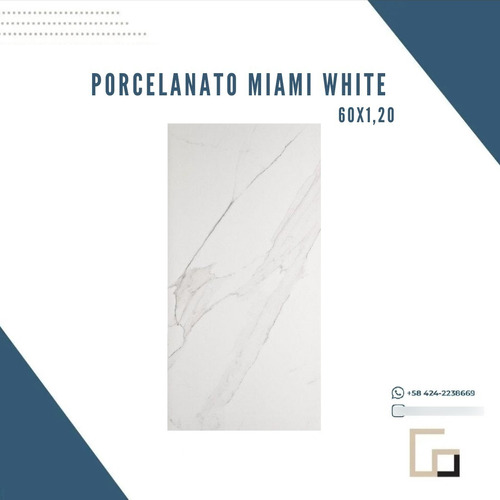 Porcelanato Miami Whithe  60x1.20 (oferta)