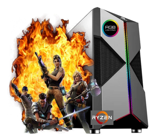 Imagem 1 de 3 de Computador Gamer Ryzen 5 8gb Ssd 240gb Pl Video Rx Vega 11