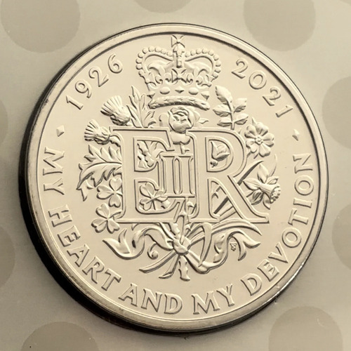 Moeda Oficial 2021 95 Anos Rainha Elizabeth Ii Inglaterra