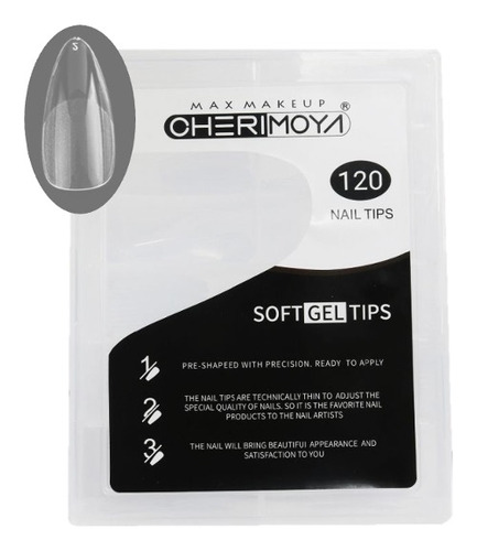 Uñas Tips Para Sistema Soft Gel Variedad Tamaños 120 Unidad