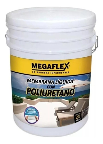 Membrana Liquida Poliuretanica Megaflex X 20kg Color Blanco