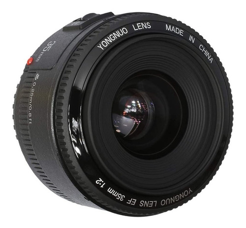 Imagen 2 de 10 de Lente 35mm F2 Yongnuo Para Canon + Parasol | Bolso | Paños.