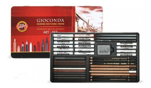 Set De Arte Pastel-grafito Koh I Noor Gioconda Lata Gr C8891