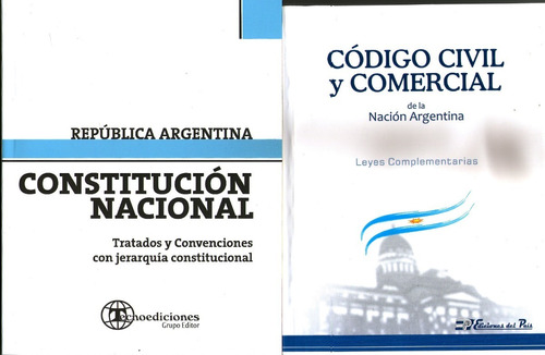 Combo Codigo Civil Y Comercial + Constitucion Nacional