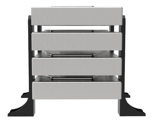 Suporte Rack Externo Vertical Até 4 Hd/ssd Organizador Mesa